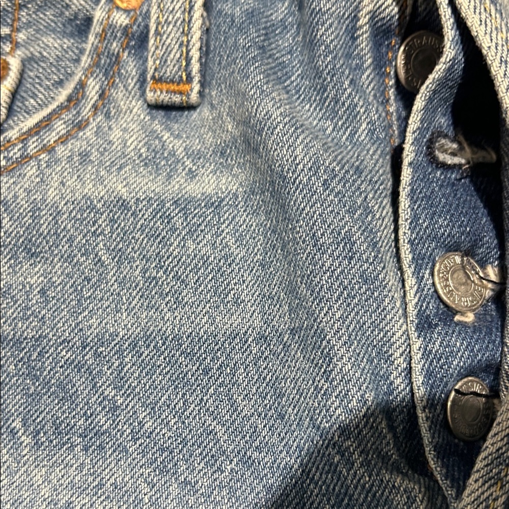 Levi's Distressed Blue Jean Shorts - Picture 6 of 6